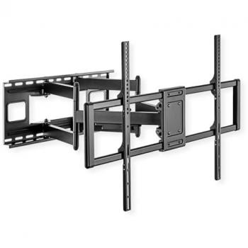 Soporte de pared para TV Full-Motion, inclinable y giratorio, compatible con pantallas de 60 a 120, capacidad máxima de 120 kg