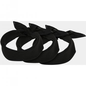Urban Classics Unisex Bandana Mask 3-Pack - Black