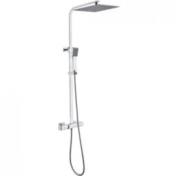 Columna de ducha termostática cromada Quartos 300 - Essebagno