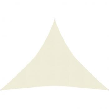 Toldo de vela crema HDPE 160 g/m² 4x4x4 m