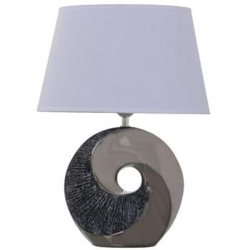 Lámpara de mesa Alexandra House Living Negro Gris Multicolor Plateado Cerámica 40 W 32 x 44 x 20 cm