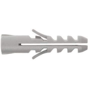 Taco Nylon Tradicional Gris 12 mm (Caja de 25 piezas)