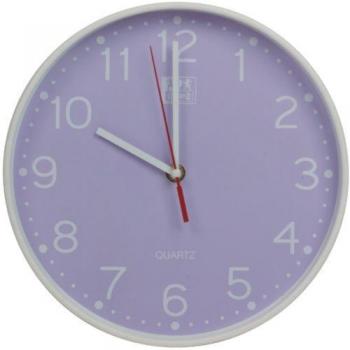 Reloj de Pared Silencioso Oxford Calm 25cm Color Lavanda