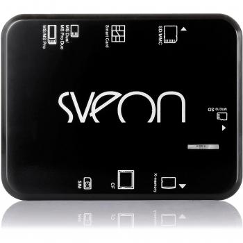 Sveon SCT016M - Multilector de Tarjetas de Memoria, Tarjetas SIM, Compact Flash y DNIe para Windows y Mac
