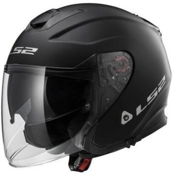 LS2 305211011XS OF521 Casco Infinity Solid, Color Negro Mate, Tamaño XS