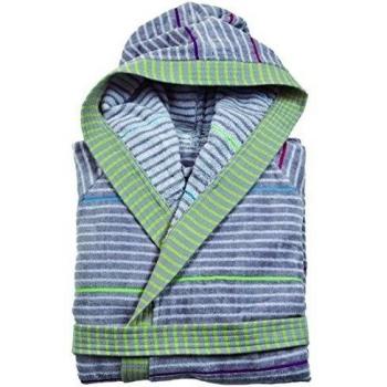 Sorema Drop - Albornoz de algodón, tamaño L, multicolor