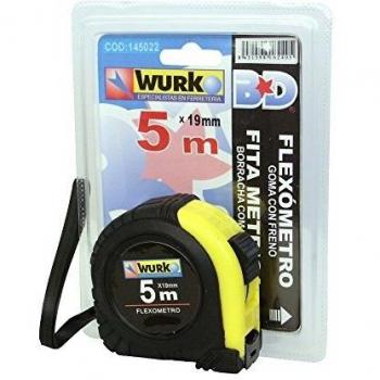 Wurko 20G-5019 Flexómetro, 5 m