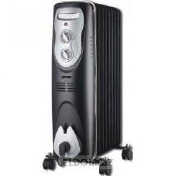 Radiador de Aceite Zephir ZRA1519 9 Elementos 2000W Color Negro-Plata con Termostato Regulable