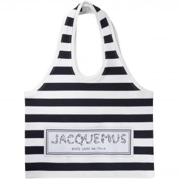 Jacquemus Women's Le Sac Marcel Tote Bag in Black | 243BA3762422045, Jacquemus Marcel shopper bag, unisex, White, Size: ONE SIZE