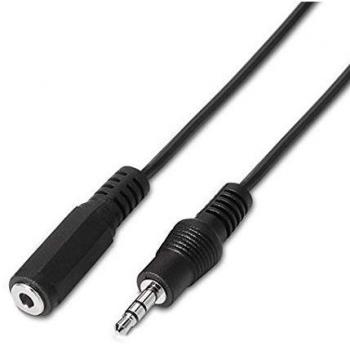 AISENS A128-0145 - Cable Audio Estéreo con Jack 3.5 DE 1.5 m, Color Negro