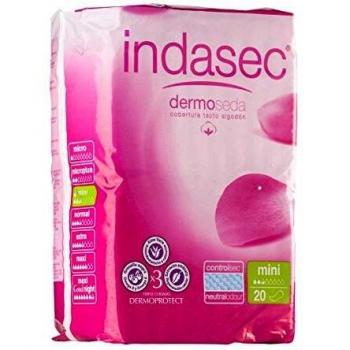 Indasec Mini Compresas para Incontinencia, Paquete de 30 Unidades