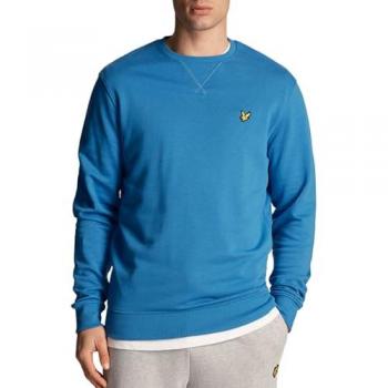 Lyle and Scott Men's Crew Neck Sweatshirt - Spring Blue - Medium
