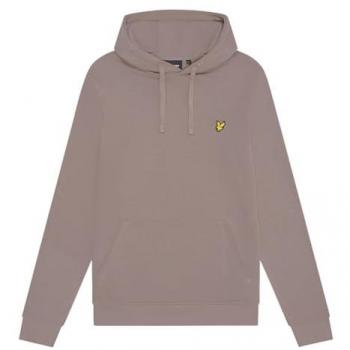 Lyle & Scott Men's Brown Cotton Pullover Hoodie - Size Small