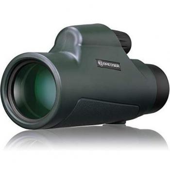 Bresser Monocular 10 x 42 Impermeable con Aspecto de tejado, Verde