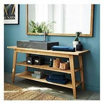 Mueble de baño doble de teca maciza de 160 cm