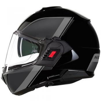 Casco Modular Nolan N120-1 Verniciatura Especial Negro-Gris-Plata XS