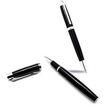 PERTEGAZ BOLIGRAFO PE99010 HOMBRE ACERO COLOR PLATEADO,NEGRO 13,5CM