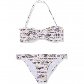 Gocco Detalle Trenzado, Bikini para Niñas, Gris