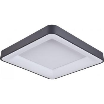 Lámpara de techo moderna Giacinto Negro LED empotrada regulable 3000K 2750lm