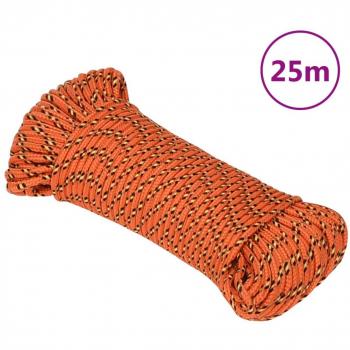 Cuerda para barco Naranja 4 mm 25 m Polipropileno