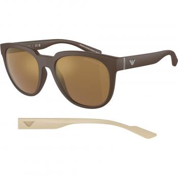 Emporio Armani EA4205 52606H Men's Sunglasses Brown Size 55