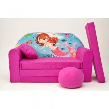 Pro Cosmo Sofá_Cama, Algodón, Pink, 168 x 98 x 60 cm