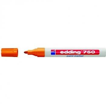 edding 750-006 - Marcador de tinta opaca, 10 unidades, color naranja