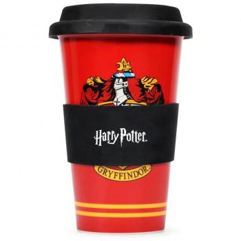 Vaso de Viaje Half Moon Bay Harry Potter Gryffindor Insulado con Tapa
