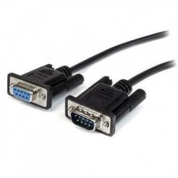 StarTech.com 0.5m Black Straight Through DB9 RS232 Serial Cable - M/F (MXT10050CMBK)