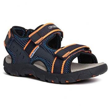 Sandalias Geox Jr Sandal Strada A para Niño Multicolor (Navy/Fluo Naranja) EU 34