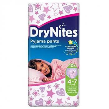 Huggies 4-7 años DryNites para niñas 10 por paquete
