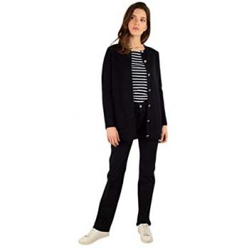 Armor-Lux Women's Mellac Long Jacket in Rich Navy