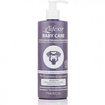 E'lifexir Baby Care - Leche Corporal Hidratante | Reduce Picores y Rojeces | Hipoalergénica, sin Parabenes | 99% de Ing. Naturales | Calma y Relaja | Hidratación y Confort para tu Bebe| 400 ml