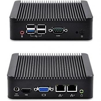 Mini PC Linux Ubuntu Computer Dual Gigabit Ethernet 2G Ram 64G mSata SSD 300M Wifi Bluetooth Quad Core J1900 CPU