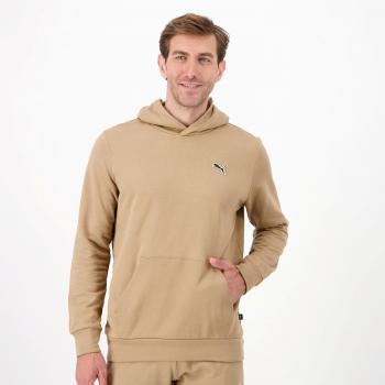 PUMA Better Essentials Sudadera con Capucha para Hombre - Marrón, Jersey de Algodón, Logotipo Unicolor