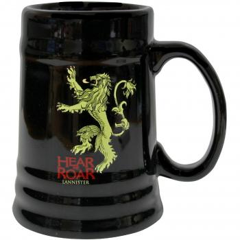 Juego de Tronos SDTHBO02898 - Jarra de cerámica diseño Lannister, color negro