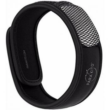 Pulsera Antimosquitos Recargable Para'Kito Color Negro con Pastillas Repelentes