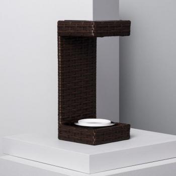 Lámpara de Mesa LED Solar Agra Marrón Oscuro