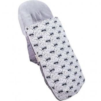 Saco Universal Polar para Cochecito y Silla de Paseo Jyoko - Impermeable y Aislamiento Térmico con Forro Polar Racoon Town