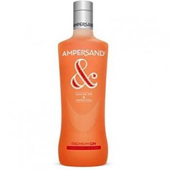 Ampersand - Ginebra premium nacional, sabor Mango con toque de Chilli - 1 botella de 700 ml