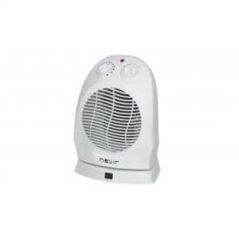NEVIR Calefactor NVR-9509FH 2 POTENCIAS/ 1000W-2000W Termoventilador, 2000 W, oscilante, 3600 W, 1 Liter, 44 Decibeles, Blanco