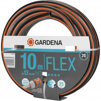 Manguera de Jardín Gardena Comfort FLEX 13 mm (1/2 Zoll), 10 m, Resistente y Flexible con Perfil Power-Grip, Alta Calidad, 25 bar de Presión Máxima