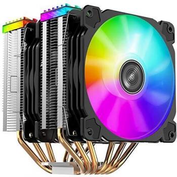 Enfriador de CPU Jonsbo CR-2000 GT Dual Tower, ARGB - 2x 120mm, negro
