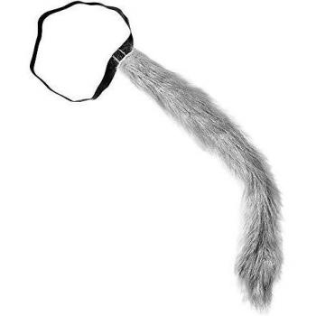 widmann-8255 W Cola Lobo de peluche moldeable para Adultos, Gris, 8255 W