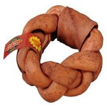 Bravo - Snack rosquilla trenzada premium sabor a cordero asado para perros