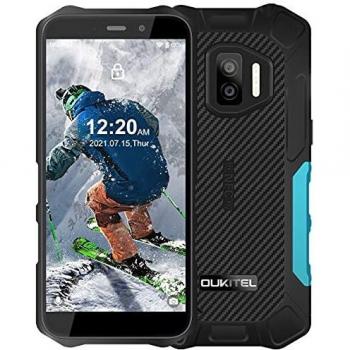 OUKITEL WP12 Pro (2021) Móvil Libre Resistente Android 11, 4+64GB Impermeable IP68 Rugged Smartphone, Telefono Movil Robusto Dual 4G, IP68 IP69K, 4000 mAh, Cámara Triple de 13 MP, Face ID/NFC