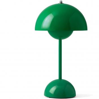 Lámpara de mesa Flowerpot VP3, verde señal