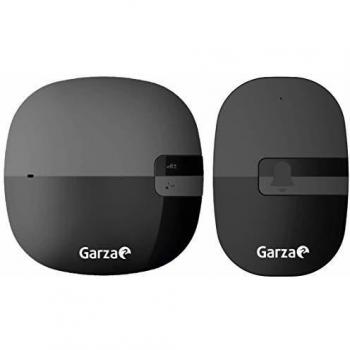Garza ® - Timbre inalámbrico exterior con IP44 para casa. Llamador eléctrico para puerta de 220v, pulsador resistente a salpicaduras y polvo, alcance 260m, portátil, 36 melodías, negro