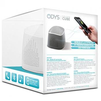 Altavoz Portátil Odys Xound Cube Edición Blanca 3 en 1 Bluetooth 5W con y sin cable