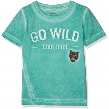 NAME IT Nmmgaxel SS Top, Camiseta Niños, Verde